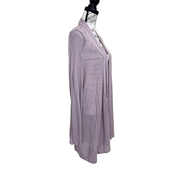 Bitte Kai Rand Open Knit Cardigan Long Women’s Size L/XL Lavender - Picture 2 of 7
